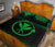 Hawaii Quilt Bed Set - Kanaka Maoli Polynesian Tattoo Black Fog Style Green Version - Polynesian Pride