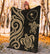 Chuuk Micronesian Premium Blanket - Gold Tentacle Turtle - Polynesian Pride