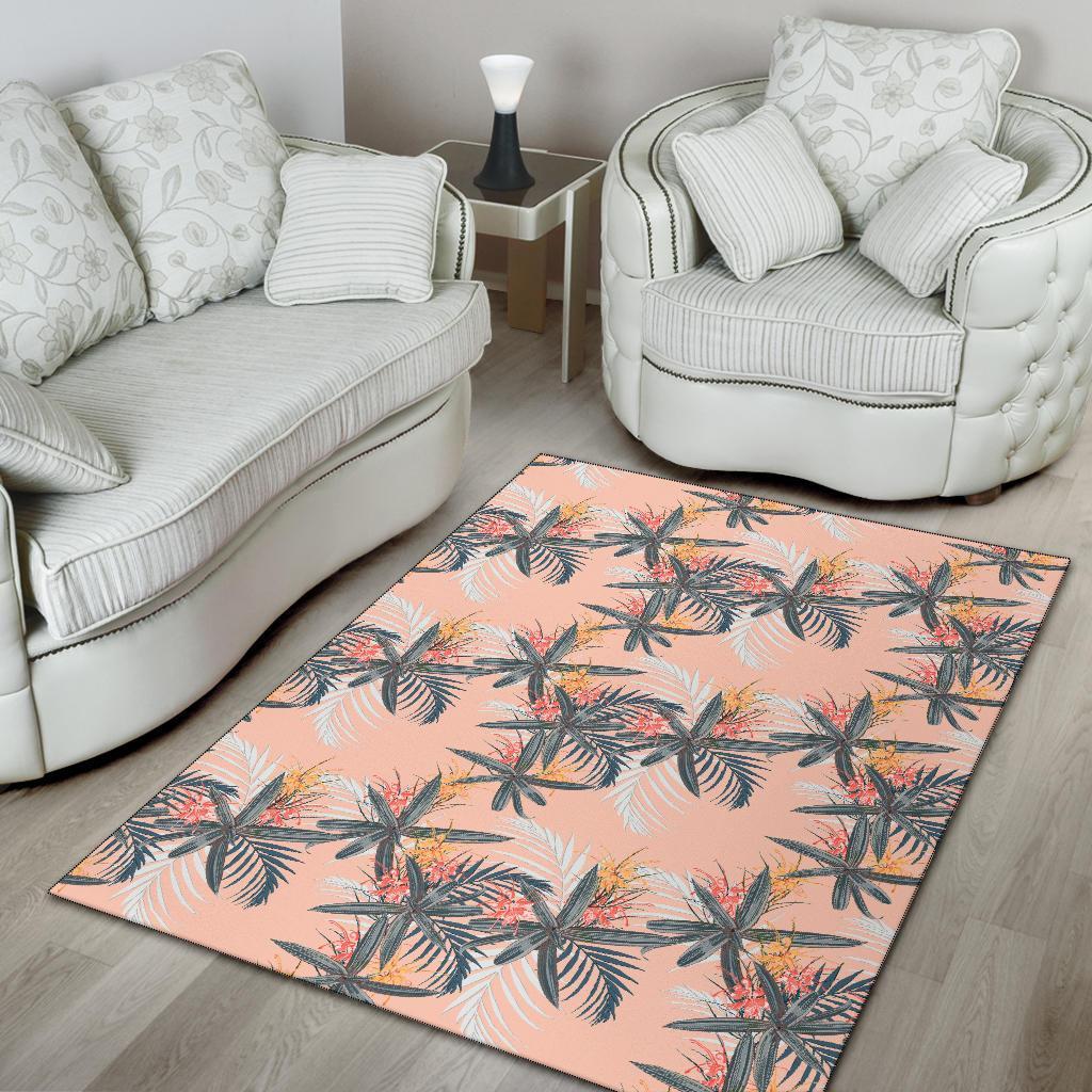 Tropical Pattern Pink Rug - Polynesian Pride