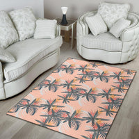 Tropical Pattern Pink Rug - Polynesian Pride