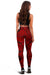 Polynesian Maori Lauhala Red Hawaii Women's Leggings AH - Polynesian Pride