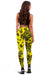 Polynesian Turtle Palm And Sea Pebbles Yellow Hawaii Women's Legging AH - Polynesian Pride