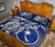 Chuuk Polynesian Quilt Bed Set - Chuuk Flag & White Turtle Blue Version - Polynesian Pride