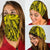 Polynesian Curly Tatau Yellow Unisex Bandana - Polynesian Pride