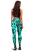 Polynesian Turtle Palm And Sea Pebbles Turquoise Hawaii Women's Leggings AH - Polynesian Pride