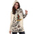 Vanuatu Hoodie Dress - Vanuatu Coat Of Arms & Beige Hibiscus - Polynesian Pride