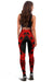 Tonga Women Leggings Polynesian Pattern Red - Polynesian Pride