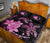 Hawaii Polynesian Turtle Plumeria Quilt Bed Set - Pog Style Pink - Polynesian Pride