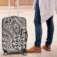 Polynesian Hawaiian Style Tribal Tattoo White Luggage Covers - Polynesian Pride