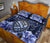 Hawaii Turtle Hibiscus Blue Quilt Bed Set - Hac Style - AH - Polynesian Pride