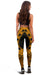 American Samoa Women Leggings Polynesian Pattern Gold - Polynesian Pride