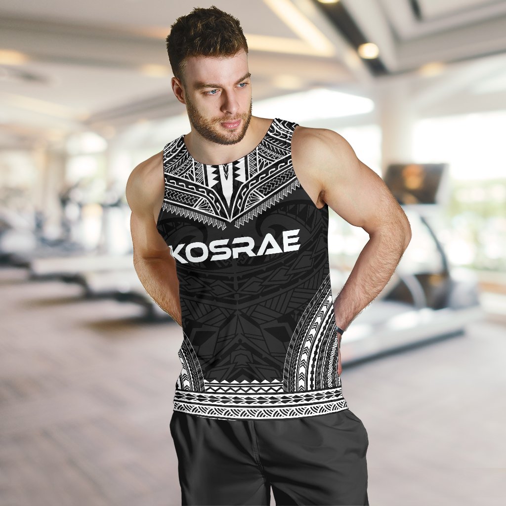 Kosrae Men's Tank Top - Polynesian Chief Black Version - Polynesian Pride