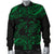 Hawaii Polynesian Men's Bomber Jacket - Green Sea Turtle - Polynesian Pride