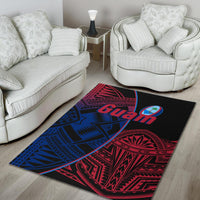 Guam Rugby Area Rug Impressive Version - Polynesian Pride