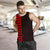 Hawaii Kakau Polynesian Turtle Map Personalized Men's Tank Top - Red - Polynesian Pride