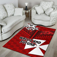 Wallis and Futuna Rugby Area Rug Sporty Vibes - Polynesian Pride