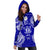 Niue Polynesian Hoodie Dress Map Blue - Polynesian Pride