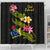 Cook Islands Polynesian Shower Curtain - Plumeria Tribal - Polynesian Pride