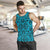 Polynesian Kakau Turtle Blue Hawaii Men's Tank Top - Polynesian Pride