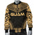 Guam Polynesian Chief Men's Bomber Jacket - Gold Version - Polynesian Pride