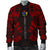 Cook Islands Men Bomber Jackets - Polynesian Tattoo Red - Polynesian Pride