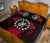 Cook Islands Polynesian Quilt Bed Set Hibiscus Red - Polynesian Pride