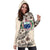 Samoa Hoodie Dress - Samoa Coat Of Arms & Beige Hibiscus - Polynesian Pride