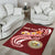 Hawaii Personalised Area Rug - Hawaii Seal Polynesian Patterns Plumeria - Polynesian Pride