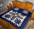 Hawaiian Quilt Bed Set Pineapple Pattern - Blue - Polynesian Pride