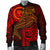 Chuuk Men's Bomber Jacket - Red Shark Polynesian Tattoo - Polynesian Pride