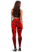 Polynesian Turtle Palm And Sea Pebbles Red Hawaii Women's Leggings AH - Polynesian Pride