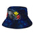 Hawaii Polynesian Bucket Hat - Blue Turtle Hibiscus - Polynesian Pride