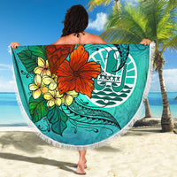 Tahiti Beach Blanket - Tropical Flowers Style - Polynesian Pride