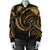 New Zealand Maori Mangopare Women Bomber Jacket Polynesian - Gold - Polynesian Pride