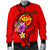 Hawaii Polynesian Custom Personalised Men's Bomber Jackets - Floral With Seal Red - Polynesian Pride