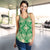 Polynesian Plumeria Mix Green Women's Racerback Tank Top - Polynesian Pride