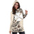 Wallis and Futuna Hoodie Dress - Wallis and Futuna Coat Of Arms & Beige Hibiscus - Polynesian Pride