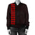 Hawaii Kakau Polynesian Anchor Women's Bomber Jacket - Red - Polynesian Pride