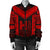 Hawaiian Kanaka Polynesian Women's Bomber Jacket Active Red - Polynesian Pride