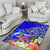 Tahiti Area Rug - Turtle Plumeria (Blue) - Polynesian Pride