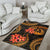 Vanuatu Polynesian Area Rug - Gold Plumeria - Polynesian Pride