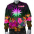 Nauru Personalised Men's Bomber Jacket - Summer Hibiscus - Polynesian Pride