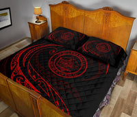 Palau Quilt Bed Set - Red - Frida Style - Polynesian Pride