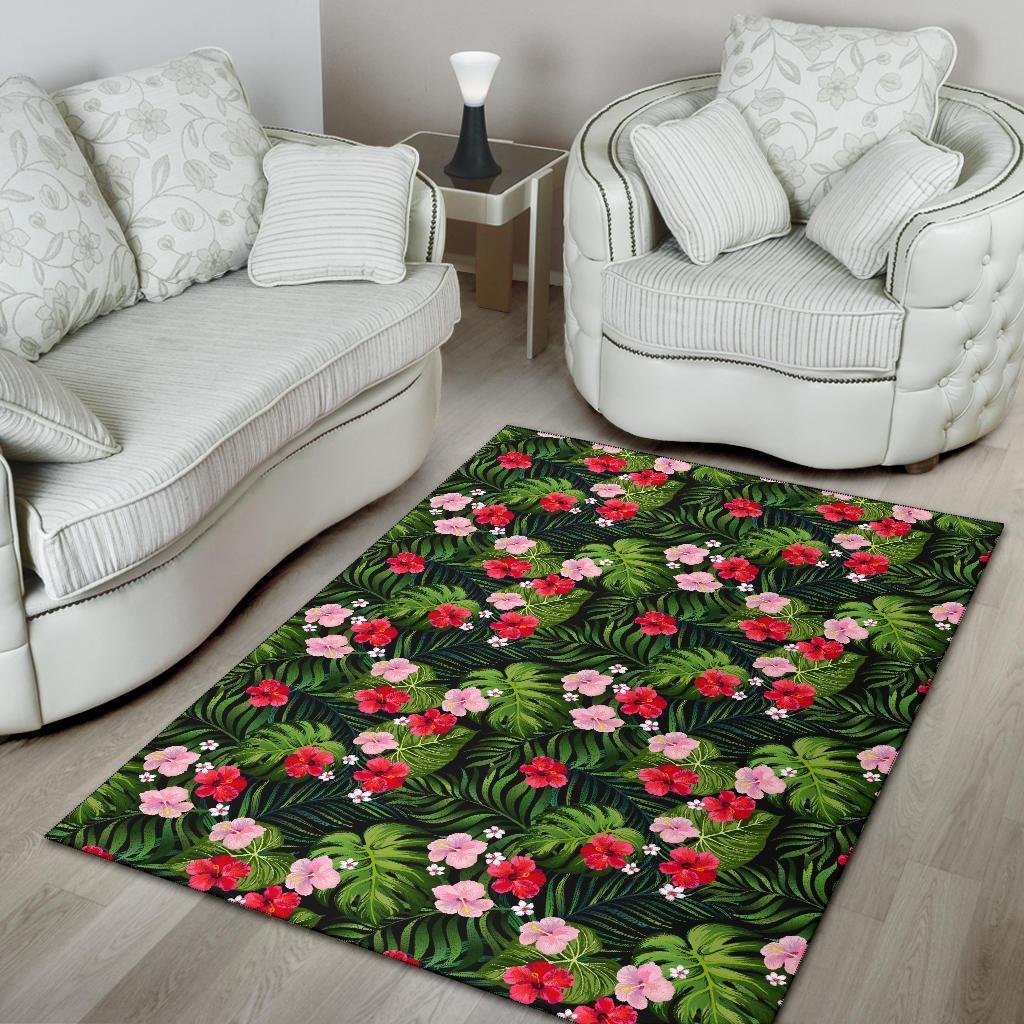 Tropical Flower Mix Rug - Polynesian Pride