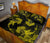 Hawaii Head Hammer Shark Hibiscus Yellow Quilt Bed Set - Polynesian Pride