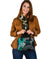 Samoa Custom Personalised Shoulder Handbag - Samoa Seal Wave Style (Green) - Polynesian Pride