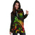 Niue Polynesian Hoodie Dress - Turtle With Blooming Hibiscus Reggae - Polynesian Pride