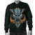 Hawaii Wild Boar Kamapua'a Men's Bomber Jacket - Green - Hawaiian Mythology Style - Polynesian Pride