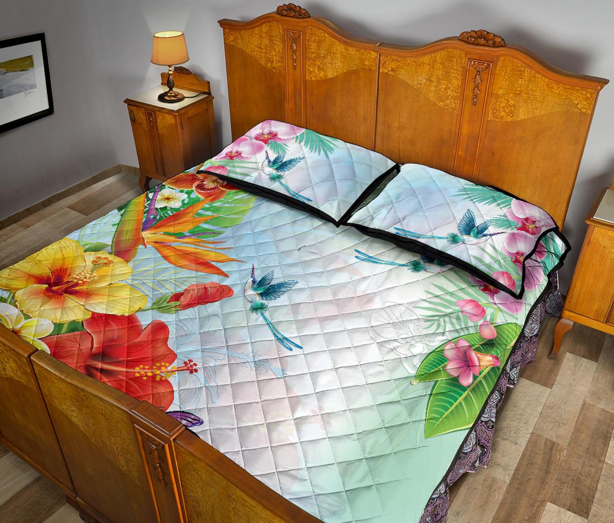 Hawaii Flowers Quilt Bed Set - Polynesian Pride