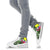 Palau High Top Shoes White - Turtle Plumeria Banana Leaf - Polynesian Pride